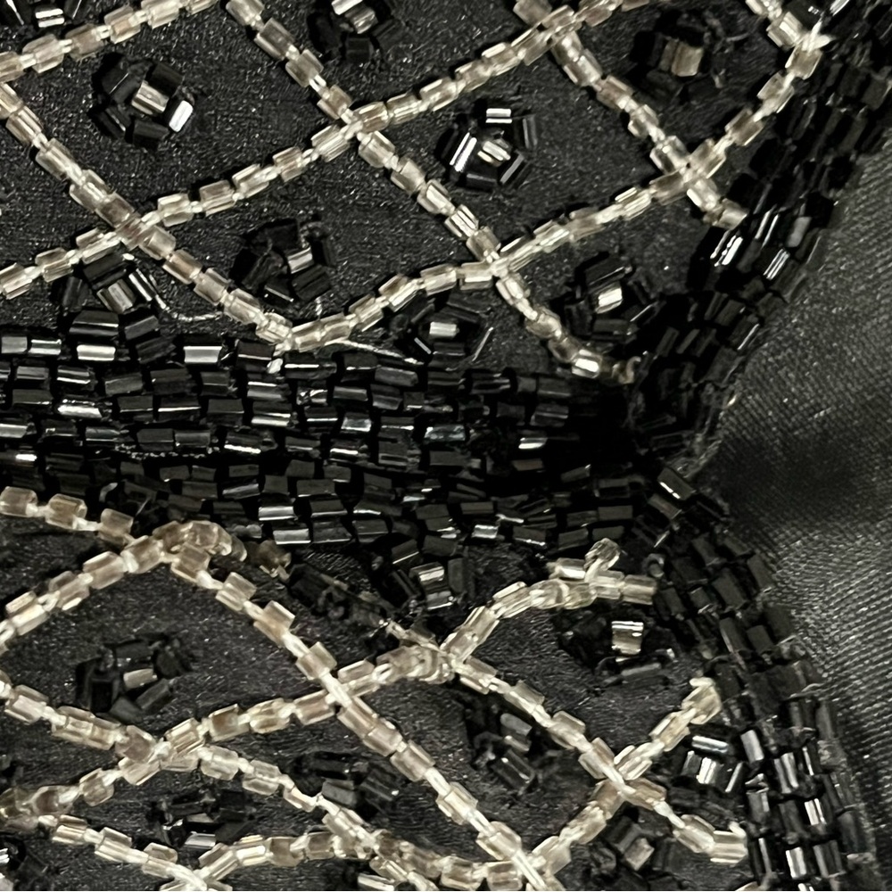 Black Beaded Open Front Jacket.  Christian Dior - Picture 7 of 9
